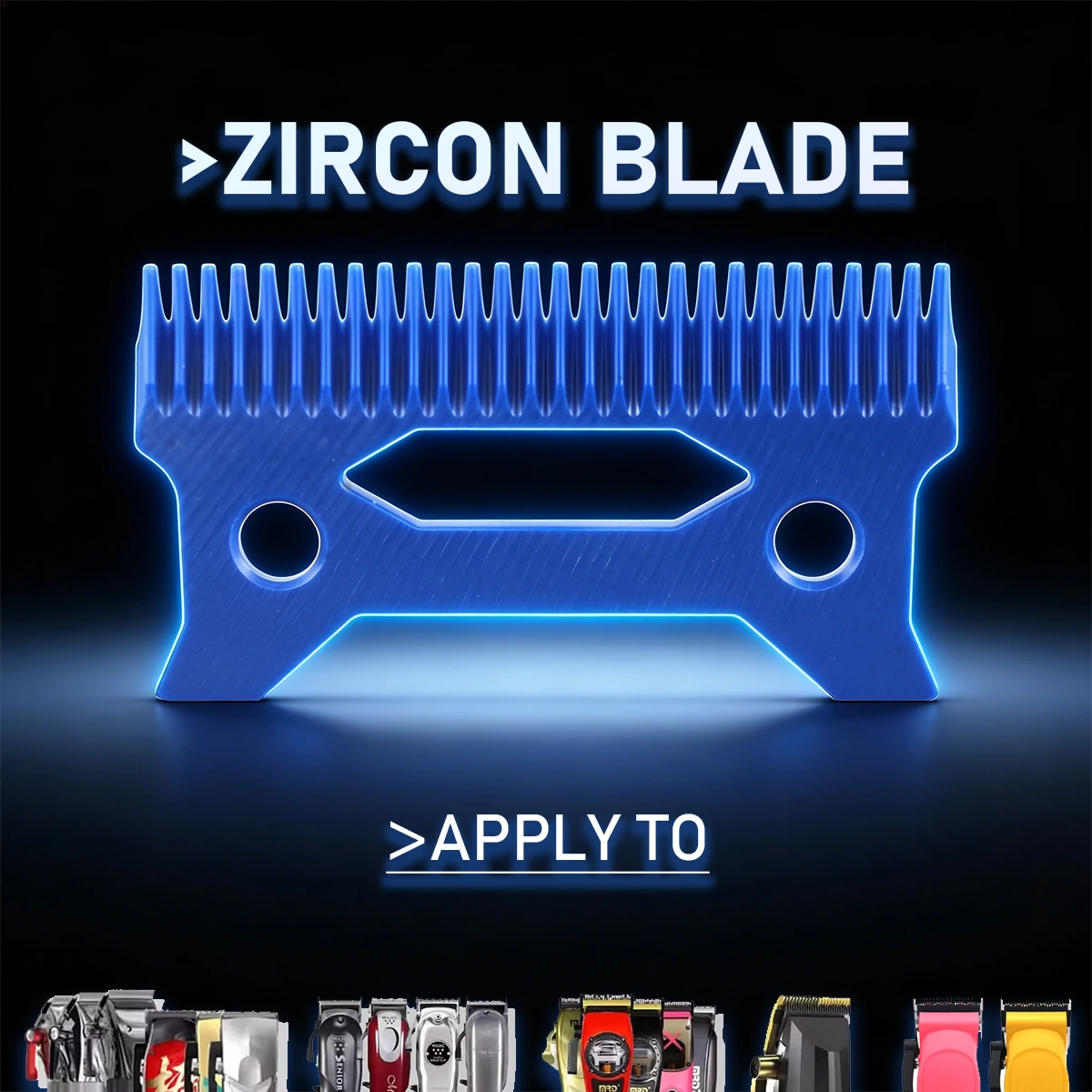 Zircon Blade for JUCAI Madeshow Wmark Kulilang VGR Clipper Accessories Replacement CRUNCH PHANTECHO