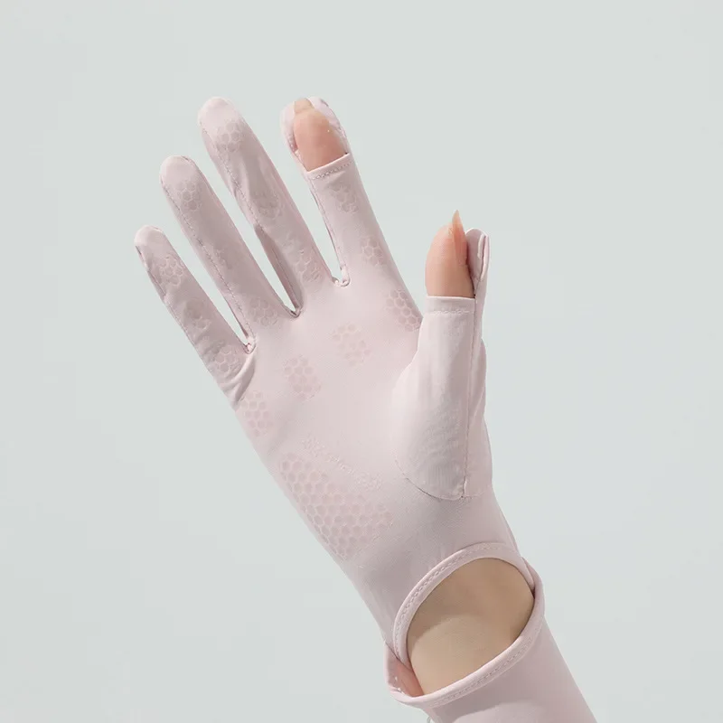 Ice Sleeve Women Riding UV Protection Touch Screen Cool Spring Summer Outdoor Sun Protection Ice Silk Sleeve Long Arm Cover