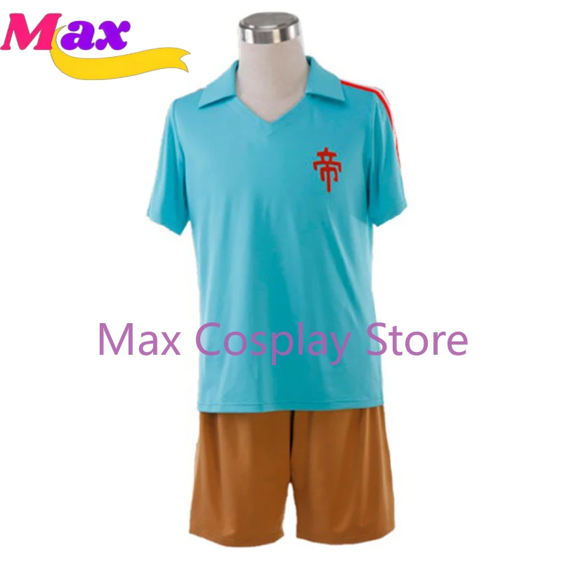 Max Cos New 11 Imperial School Cosplay Costume Blue Summer Football Boys Trikot Customized size