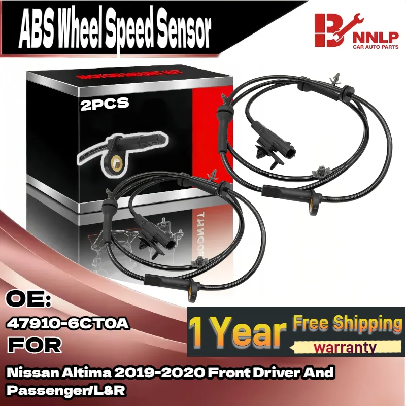 

Для 2X передний датчик скорости колеса ABS водителя и пассажира для Nissan Altima 2019-2020 47910-6CT0A