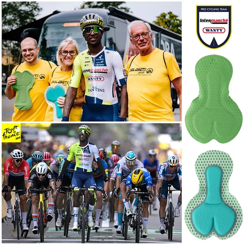 Imagen 2 del producto RION-pantalones cortos con pechera para ciclismo para hombre, mallas para bicicleta, ropa profesional para ciclismo de montaña y carretera, Dolomiti italiano, almohadillas 8H, distancias extremas