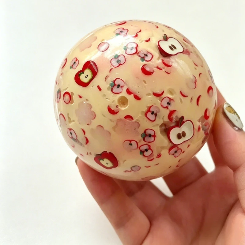Knuspriger Cremiger Teig-Quetschball, Knackiger Block Fidget Squishy Spielzeug, ASMR Stressabbau-Spielzeug für Erwachsene