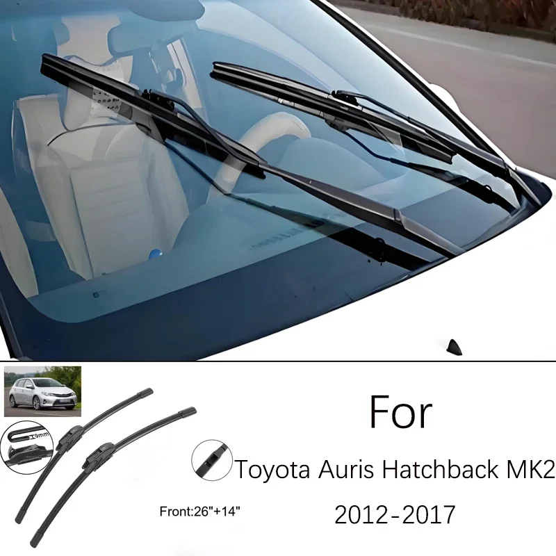 For Toyota Auris Hatchback MK2 2012-2017 2013 2014 Windshield Window Brush 26 14 Inches Rubber Front Wiper Blade Accessories