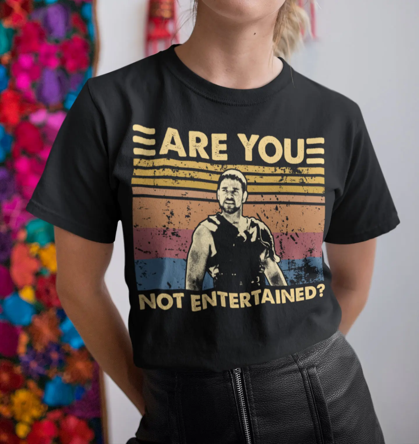 هل أنت لم ترفيه تي شيرت كلاسيكي مطبوع عالي الجودة من القطن الخالص تي شيرت نسائي صيفي أمريكي ريترو مطبوع قصير #1