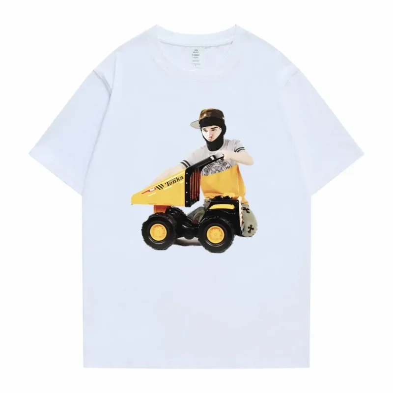 Rapper Yeat Tonka Truck Funny Meme Graphic T-shirt Men Hip Hop Oversized Tshirt Male Fashion Brand Cotton T Shirt Casual Tees