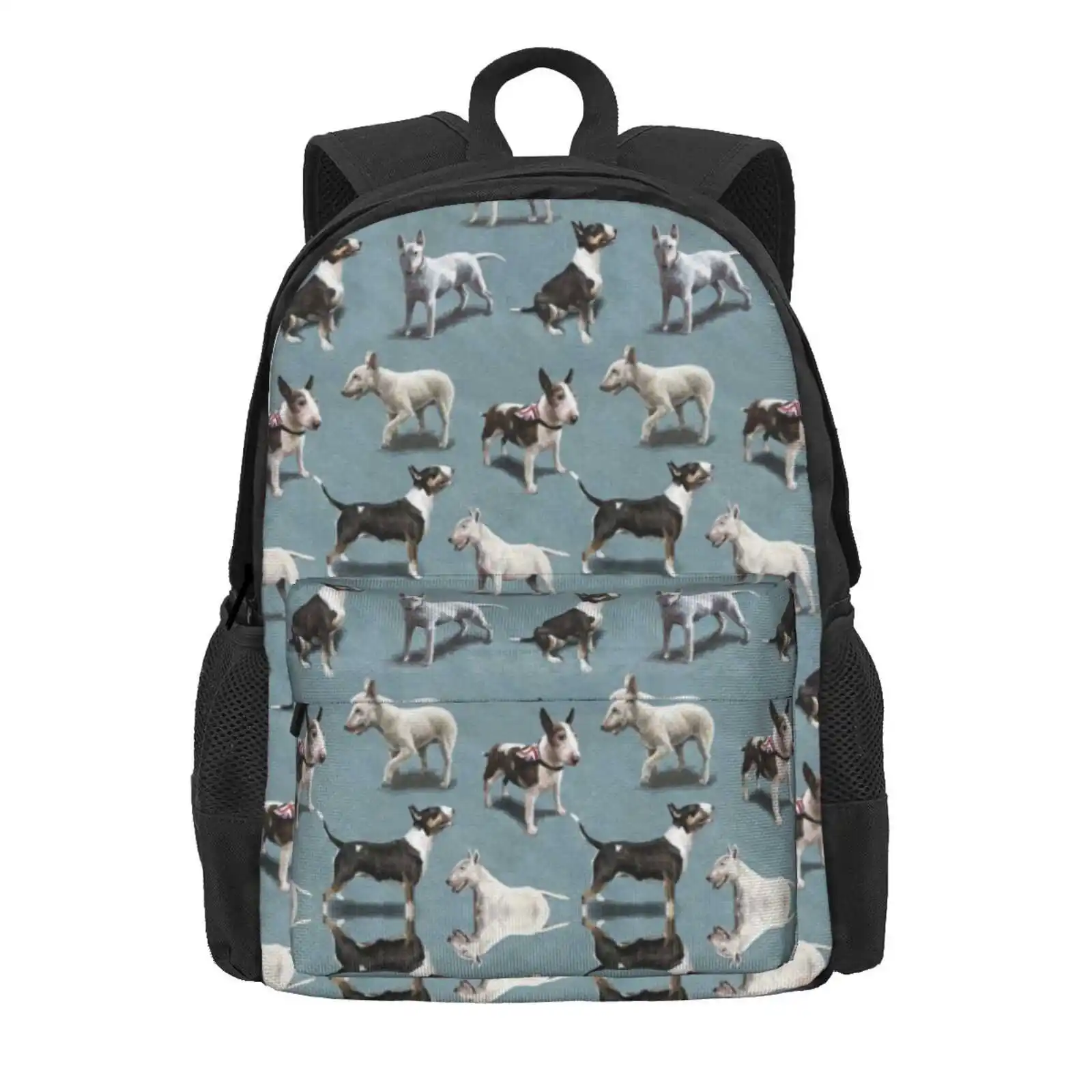 The Bull Terrier Hot Sale Schoolbag Backpack Fashion Bags Bullterrier Bull Terrier English Terriers Dog Puppy Staffy Pitbull