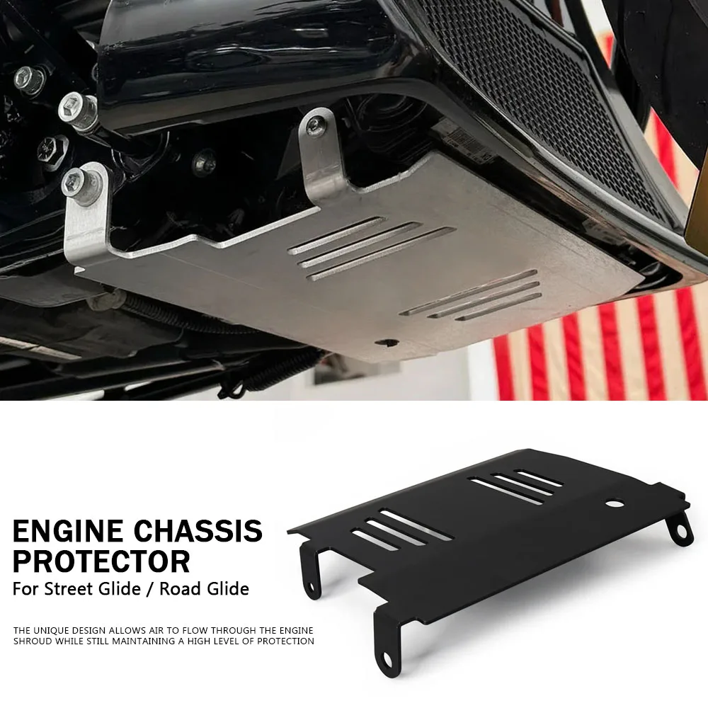 

Accessories Skid Plate Engine Chassis Protection For Touring CVO Road Glide Street Glide FLTRXSE FLHXSE Motorcycle 2024 2025