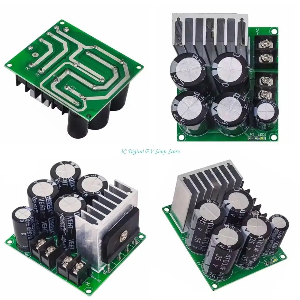 E74D Rectifiers Filter Board with 4700uF/35V Power Supply Capacitors for DIY Projects