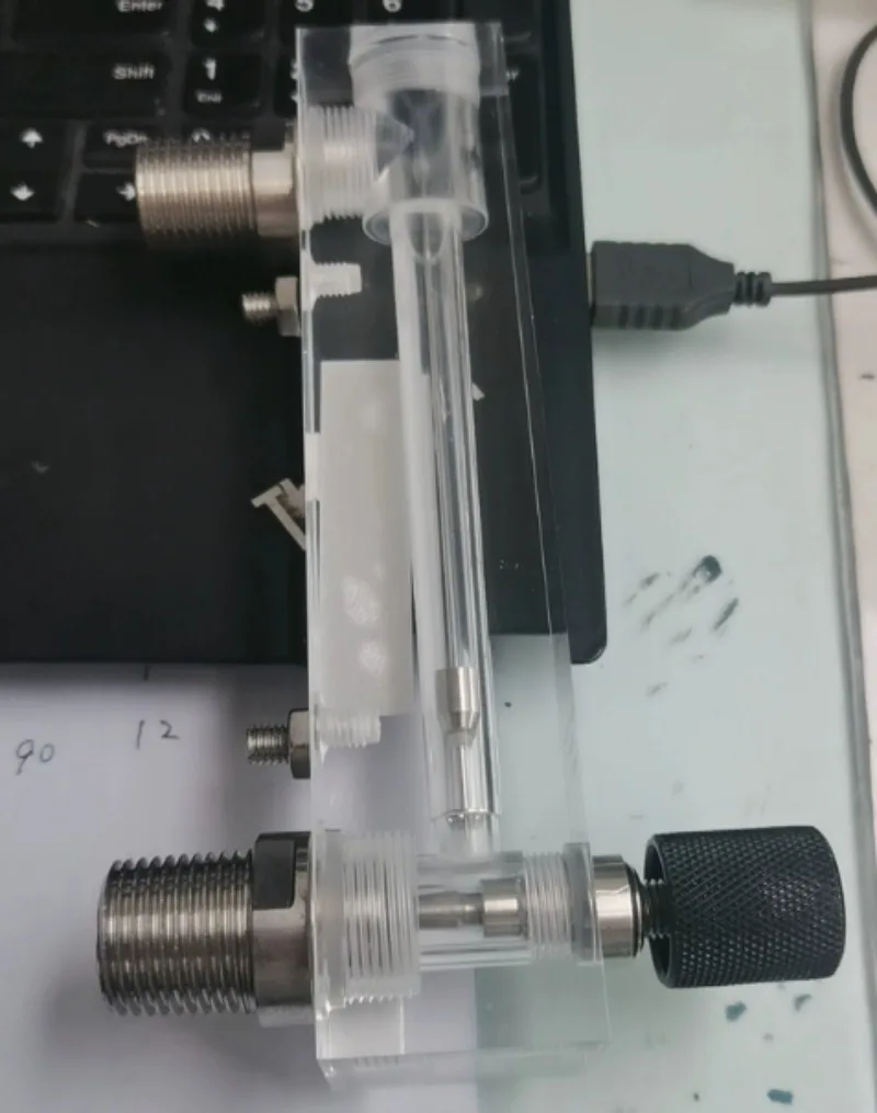 Genuine panel plexiglass flowmeter float rotor flowmeter gas liquid water adjustable