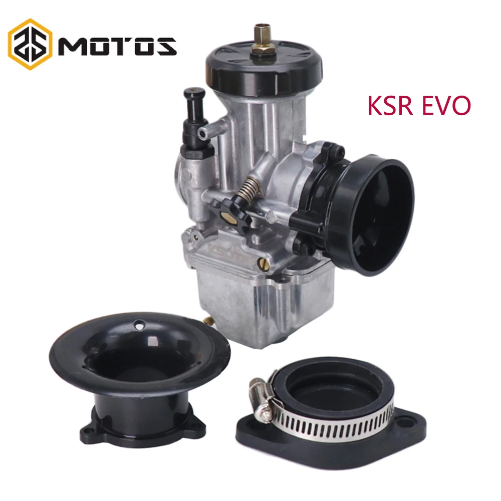 ZS MOTOS For PWK EVO Motorcycle Carburetor KSR 24 26 28 30 32 34mm Carbs Kit 4T KSR EVO Carburetor Carb For HONDA For YAMAHA