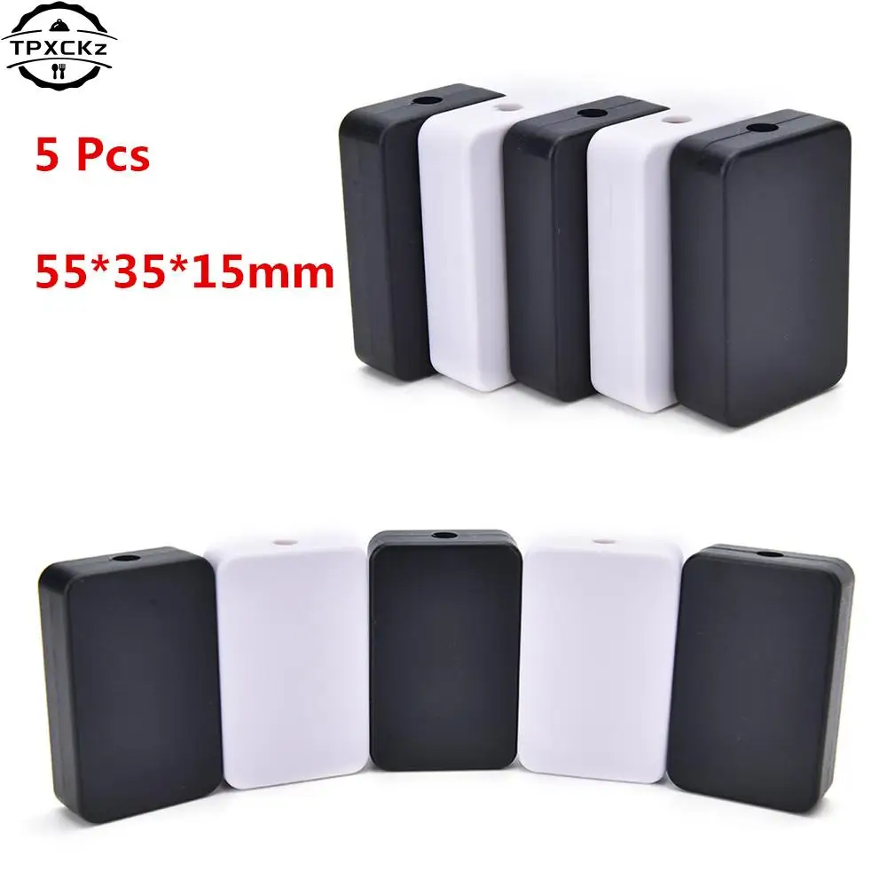 

5 Pcs/lot Black White DIY Enclosure Instrument Case Plastic Electronic Project Box Electrical Supplies 2 Colors 55*35*15mm