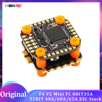 HAKRC F405 V2 F4 Mini Flight Controller Dual BEC 35/40/60/65A 4in1 ESC Stack DShot150/300/600/1200 PWM for RC FPV Racing Drone