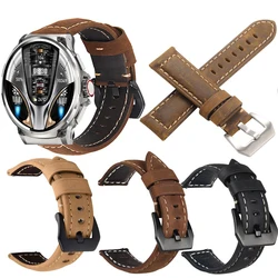 24mm Quick Release Leather Straps for COLMI V69 Quality Genuine Retro Genuine Leather Watchband Accessories