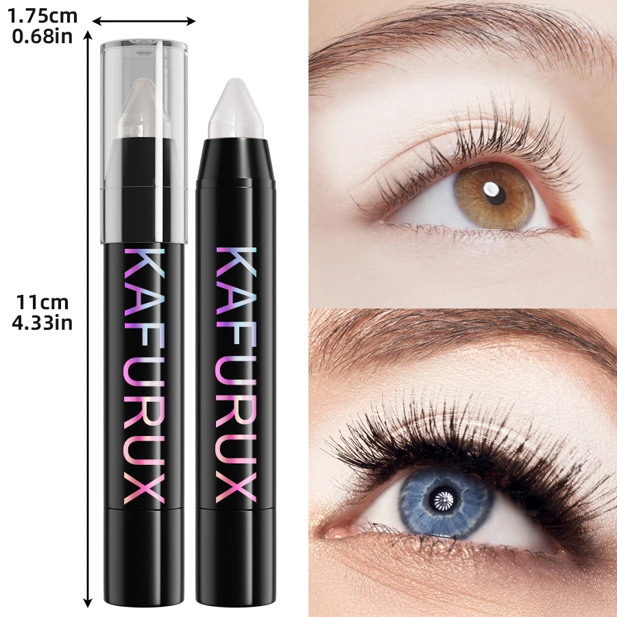 6 Colors Glitter Eye Shadow Stick Waterproof Non-smudging Pearl Shimmer Contouring Eye Korean Makeup Gifts High Pigment Brown