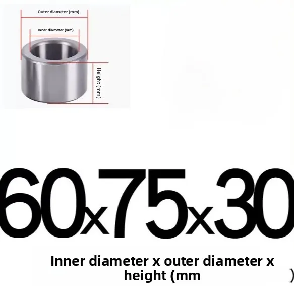 Bearing Steel Sleeve Bushing Wear-Resistant Inner Diameter 45 55 60 65 70 75 80mm for Linear Guide
