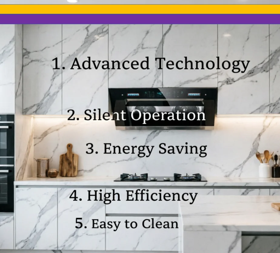 

220V Haotaitai Dual Motor Range Hood, Side Suction Strong Suction Auto Clean Kitchen Exhaust Hood LYH