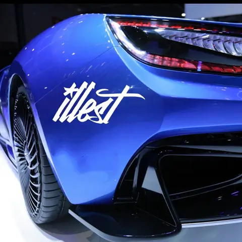 Vinyldekal JDM Illest Bilklistermärke Vattentät Autodekorationer på Motorcykelstötfångare Bakruta 10 best sales sjukaste klistermärke - №2