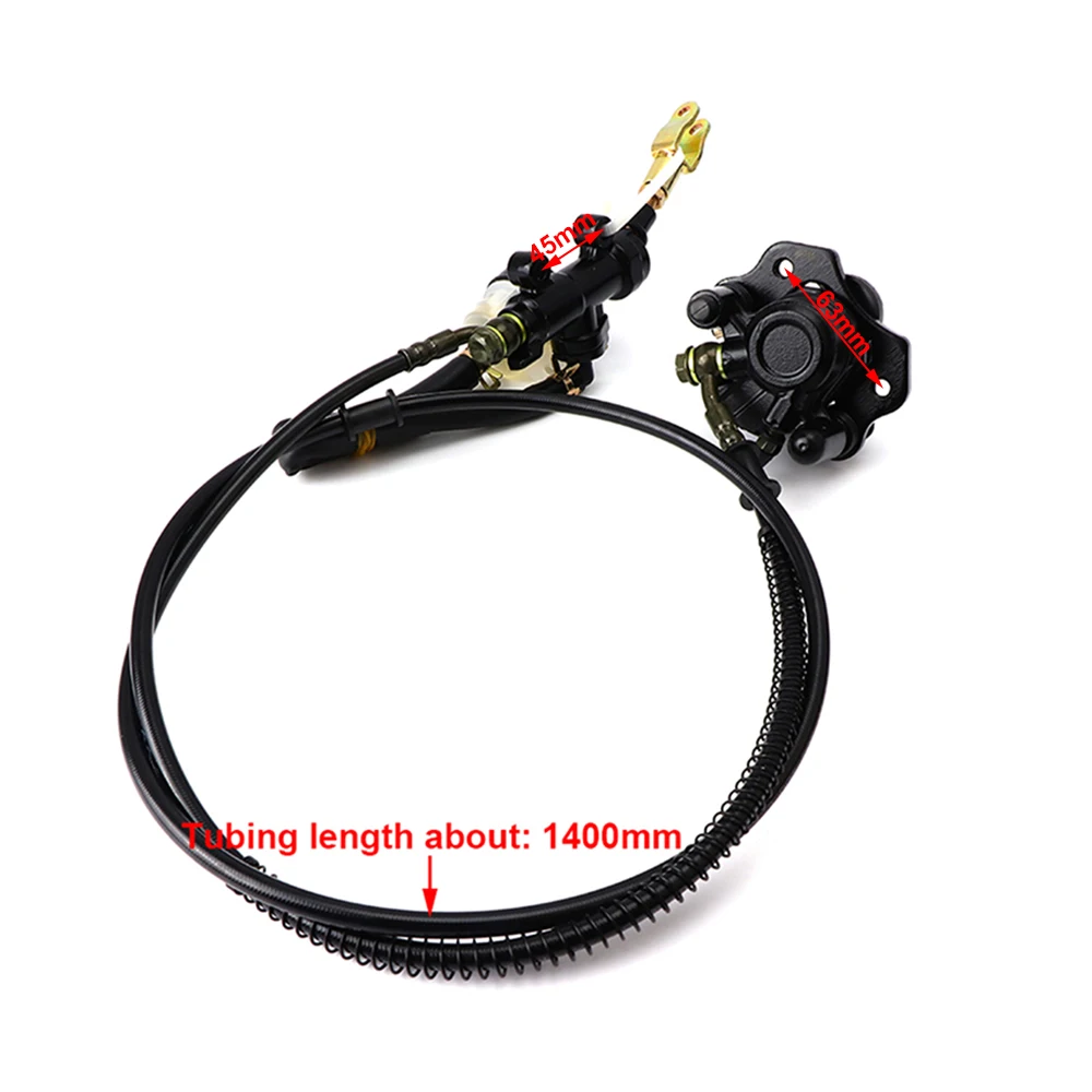 610/650/710/740mm Rear Axle Assembly with Hydraulic Brake 140L Chain 428-37T Sprocket For Go Kart ATV Quad Tricycle Buggy Parts