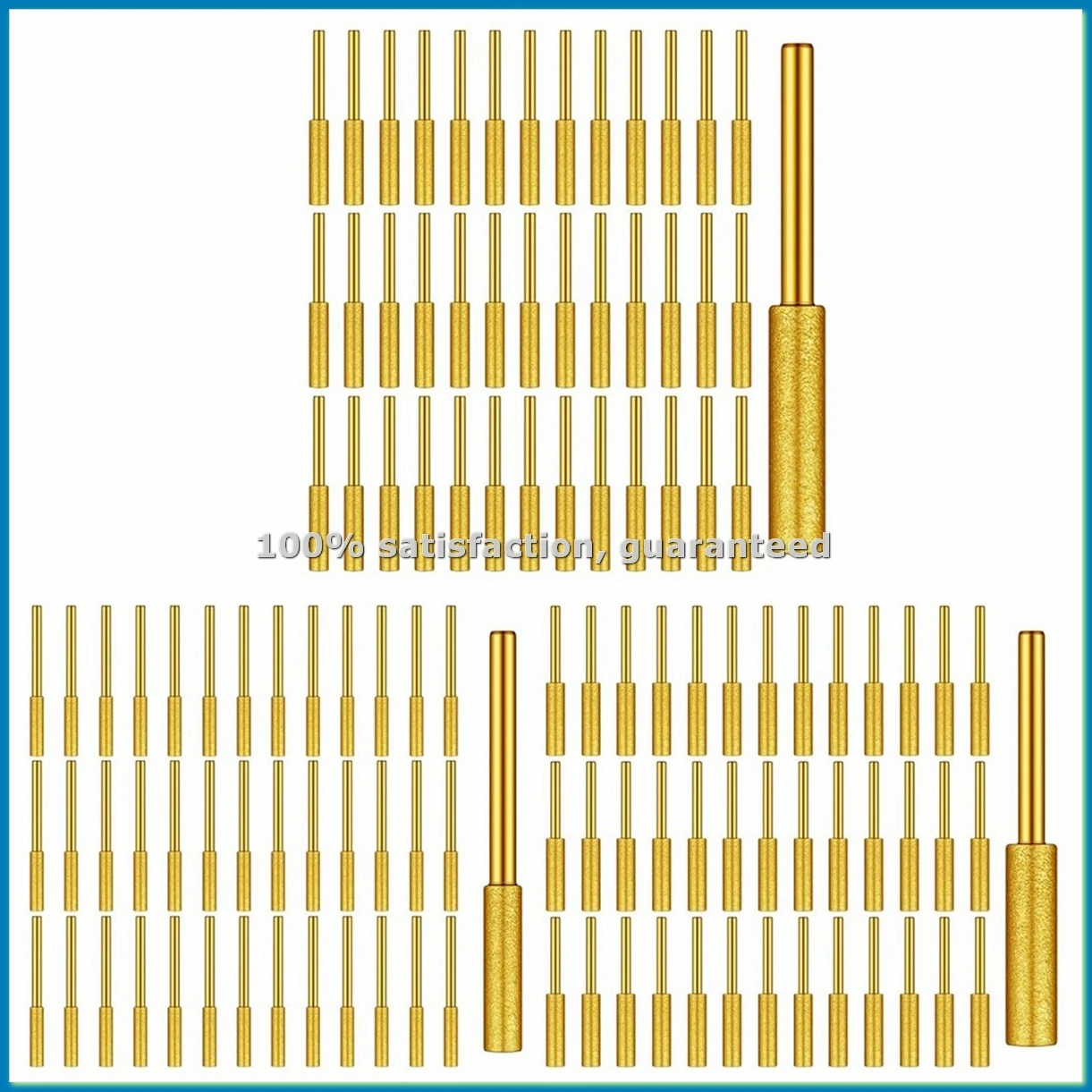 

120Pcs Diamond Chainsaw Sharpener Kits,High Hardness Titanium Plated Burr Grinding Stone Chainsaw Sharpening Kit-ANKL