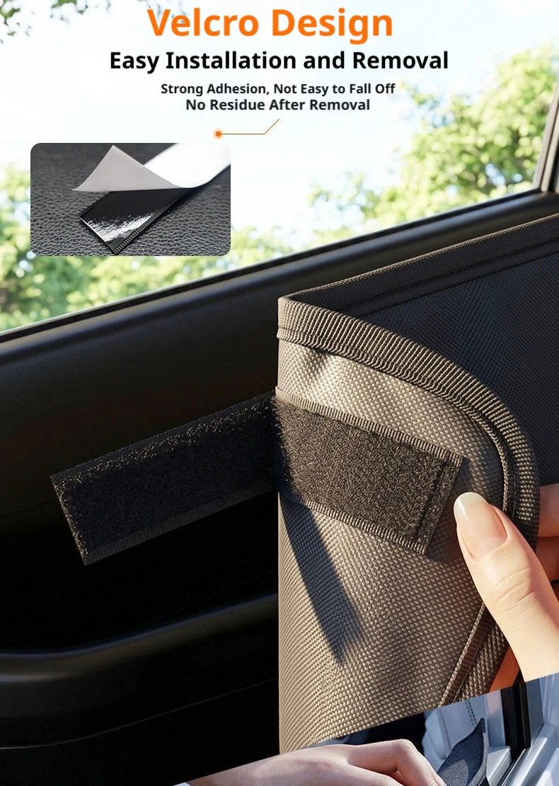 SEAMETAL Kratzfester Hunde-Autotürschutz, wasserdichter Oxford-Fahrzeugtürschutz für Hunde, Haustier-Reise-Autozubehör – Detail 4