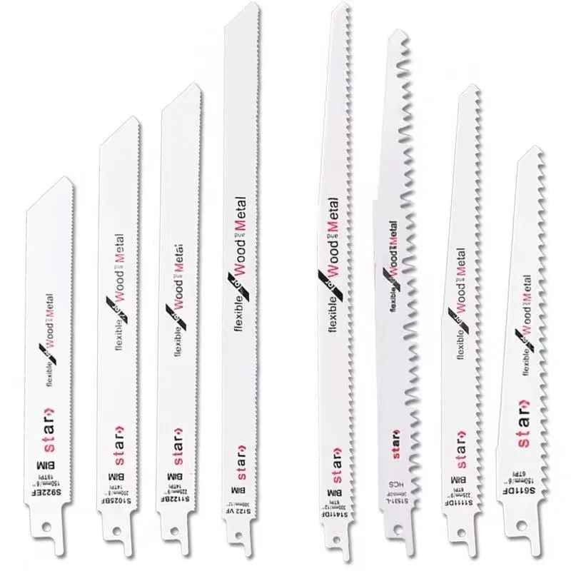 

2pcs 150-300mm HCS Reciprocating Saw Blades Saber Saw Handsaw Multi For Wood Metal PVC Tube Cutting Saw Blades Tools