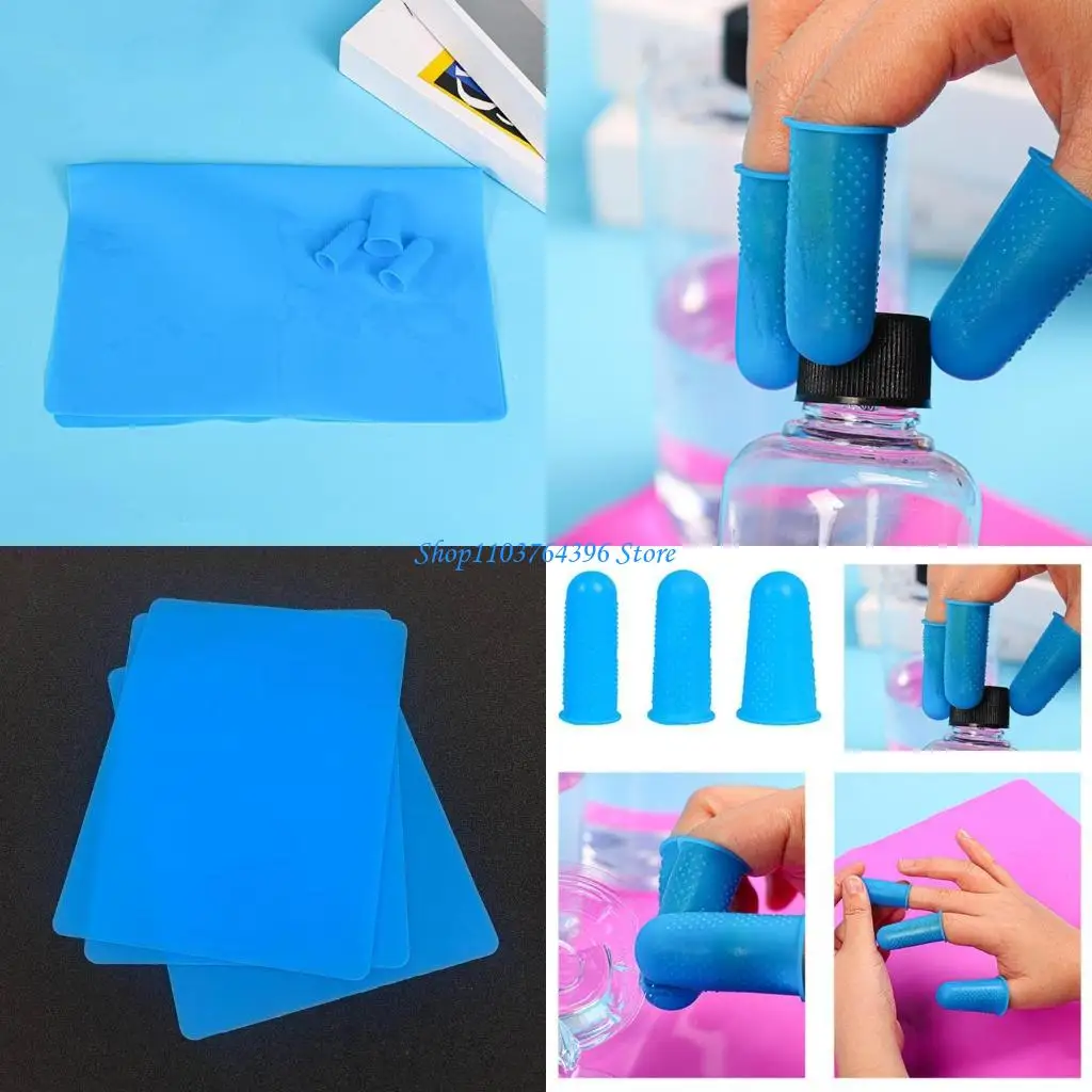 

Силиконовые нескользящие напальчники, дышащие рукава для пальцев, защита для мыла ручной работы, форма для эпоксидной смолы,