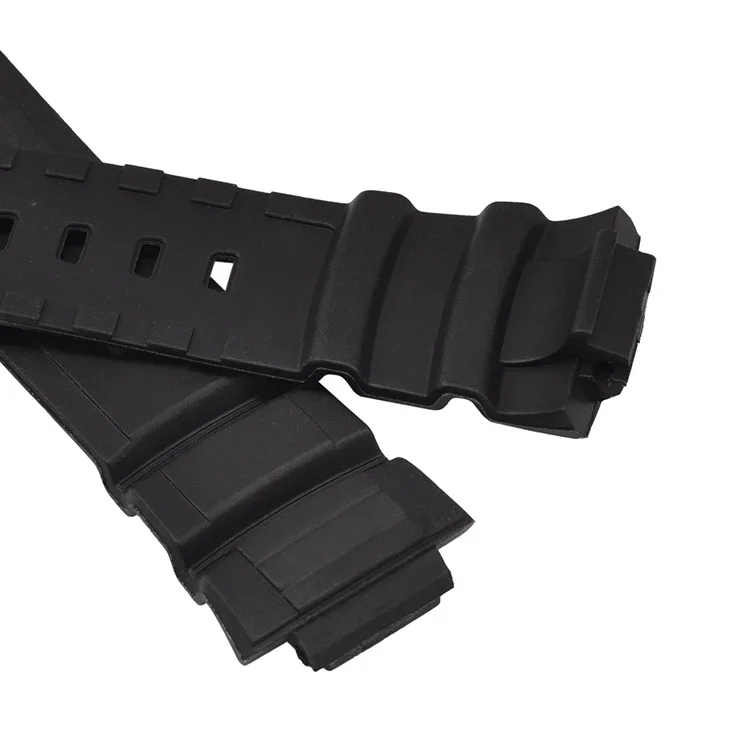 Black Resin Strap Band for Casio MCW-100H 110H AE-2000 W-S220 HDD-S100 16mm Men Sport Waterproof TPU Replace Bracelet Watch Band