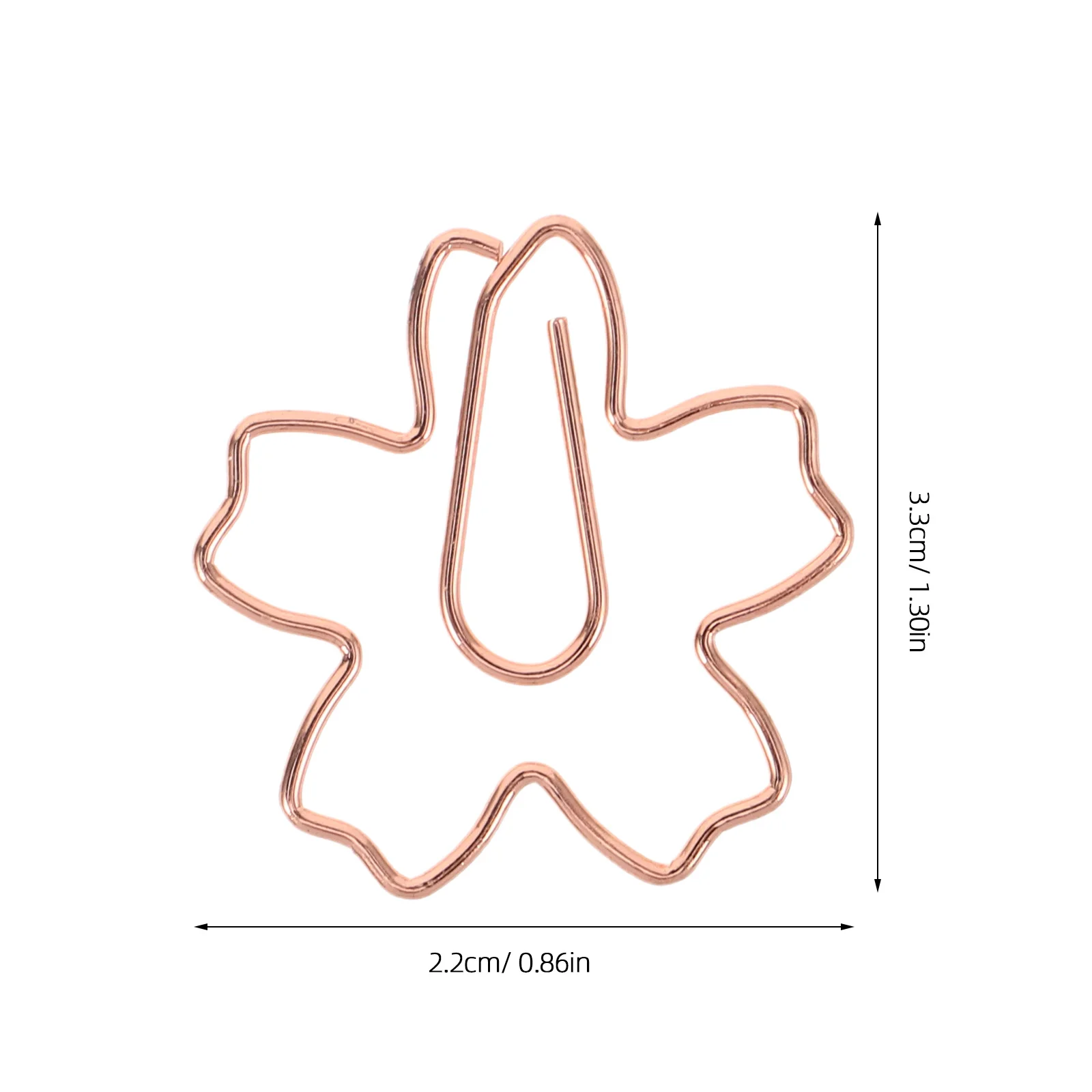 60pcs Decorative Paper Clips Cherry Blossom Metal File Organizers For Office School Stationery Document Sorting Clamps Reusable