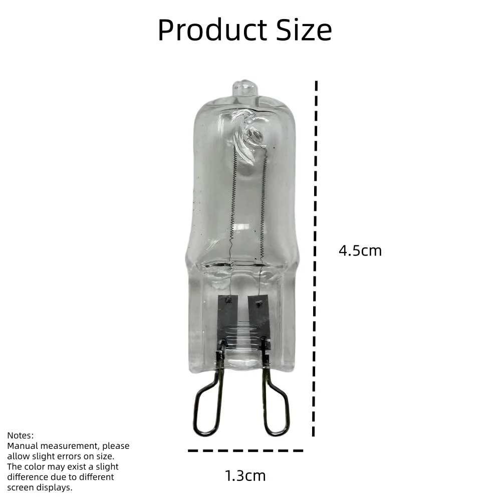 4PCS 120V 25W G9 Oven Light High Tempe Resistant Durable Bulb Lamp for Ovens Fans Etc.