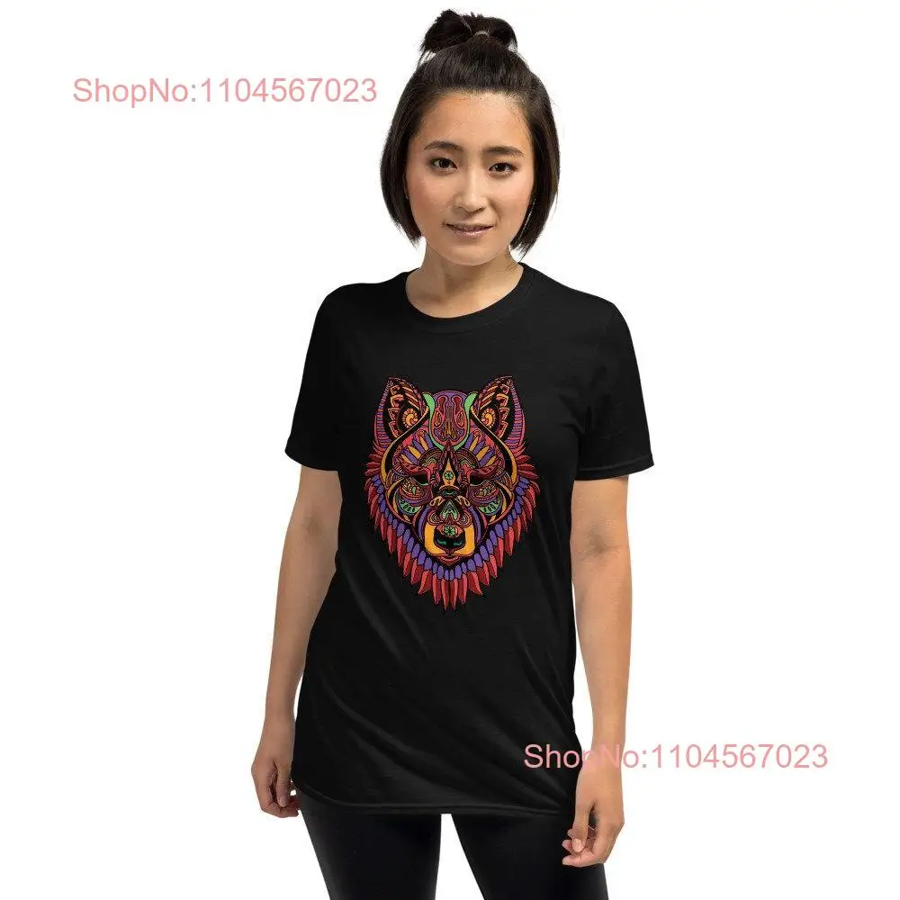 

Wolf T Shirt Head Mandala Lover Forest for Him s long or short sleeves