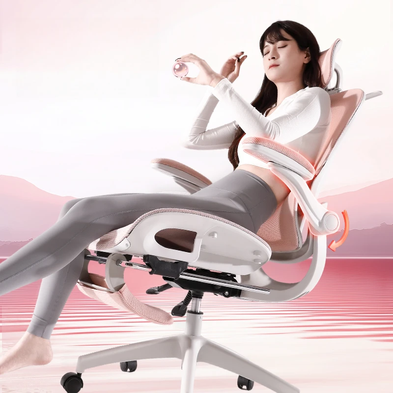 كرسي مكتب تنفيذي قابل للتهوية، كرسي مريح للمؤتمرات، كرسي مكتب بلون سادة، أثاث كرسي موبليس شبكي مرن #2