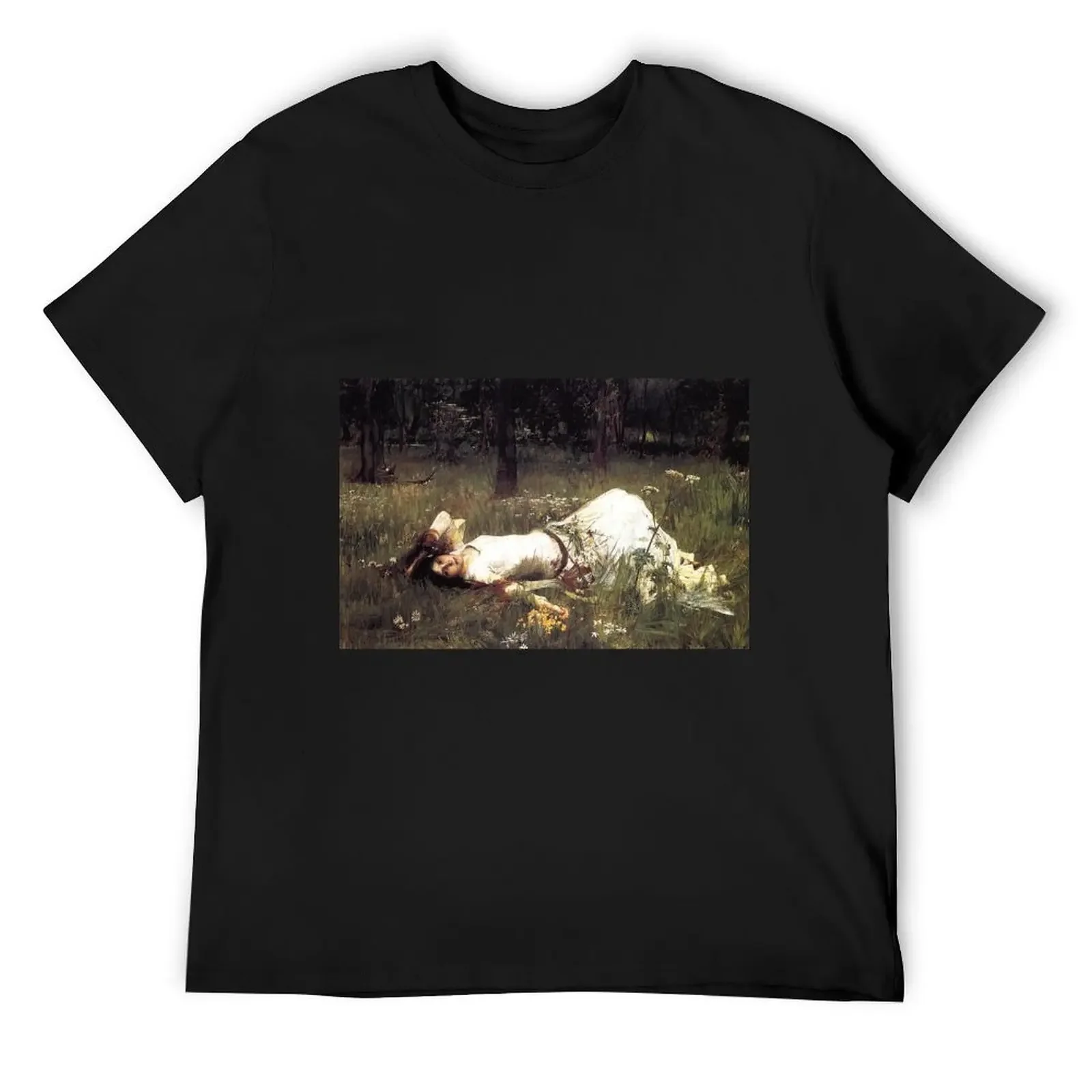 OPHELIA - JOHN WILLIAM WATERHOUSE T-Shirt custom t shirt valentines boutique clothes men clothings