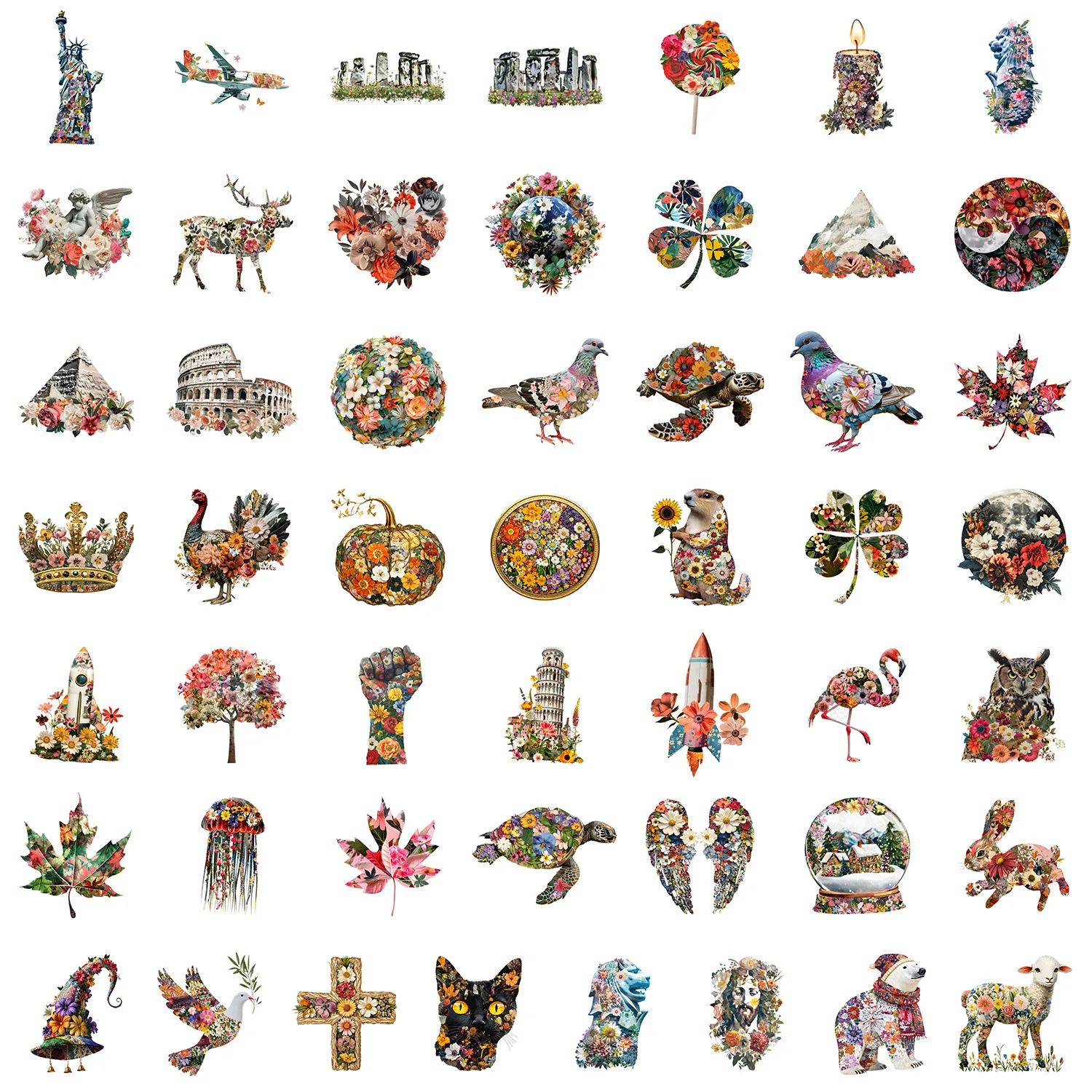 Рисунок 4 - креативные наклейки в мультяшном