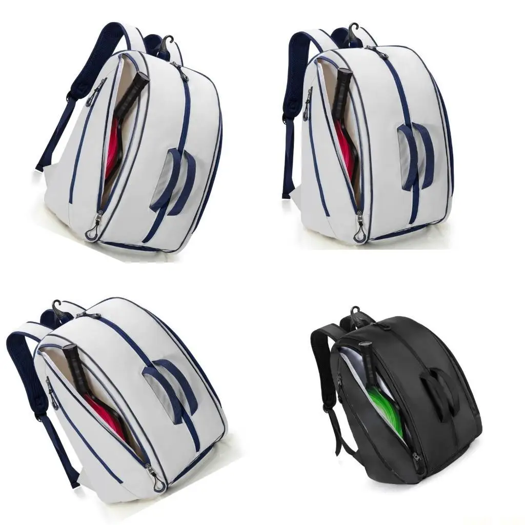 

U2JB Рюкзак Pickle Ball с защитными отделениями, дышащий плечевой ремень, вместительный органайзер-весло Pickle Ball