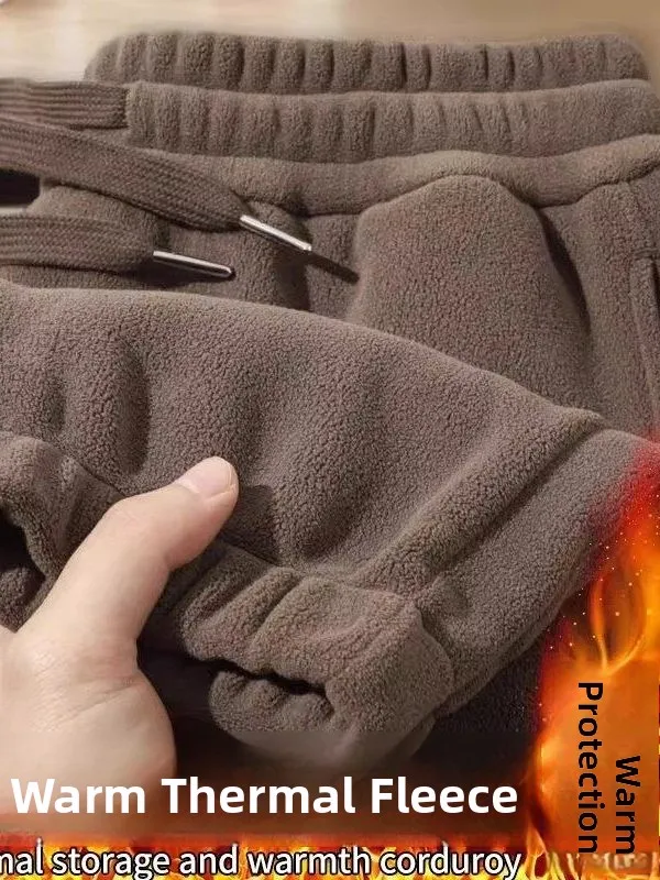 

Двусторонние утепленные повседневные брюки свободного кроя для зимы, молодежный спортивный стиль, цветной вариант