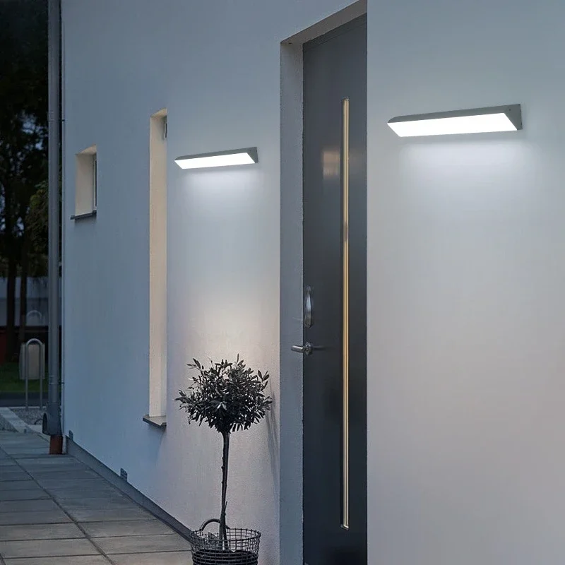 

Modern Waterproof Outdoor Wall Lamp for Garden Terrace Balcony, Villa Corridor Pathway Light Warm White Lighting