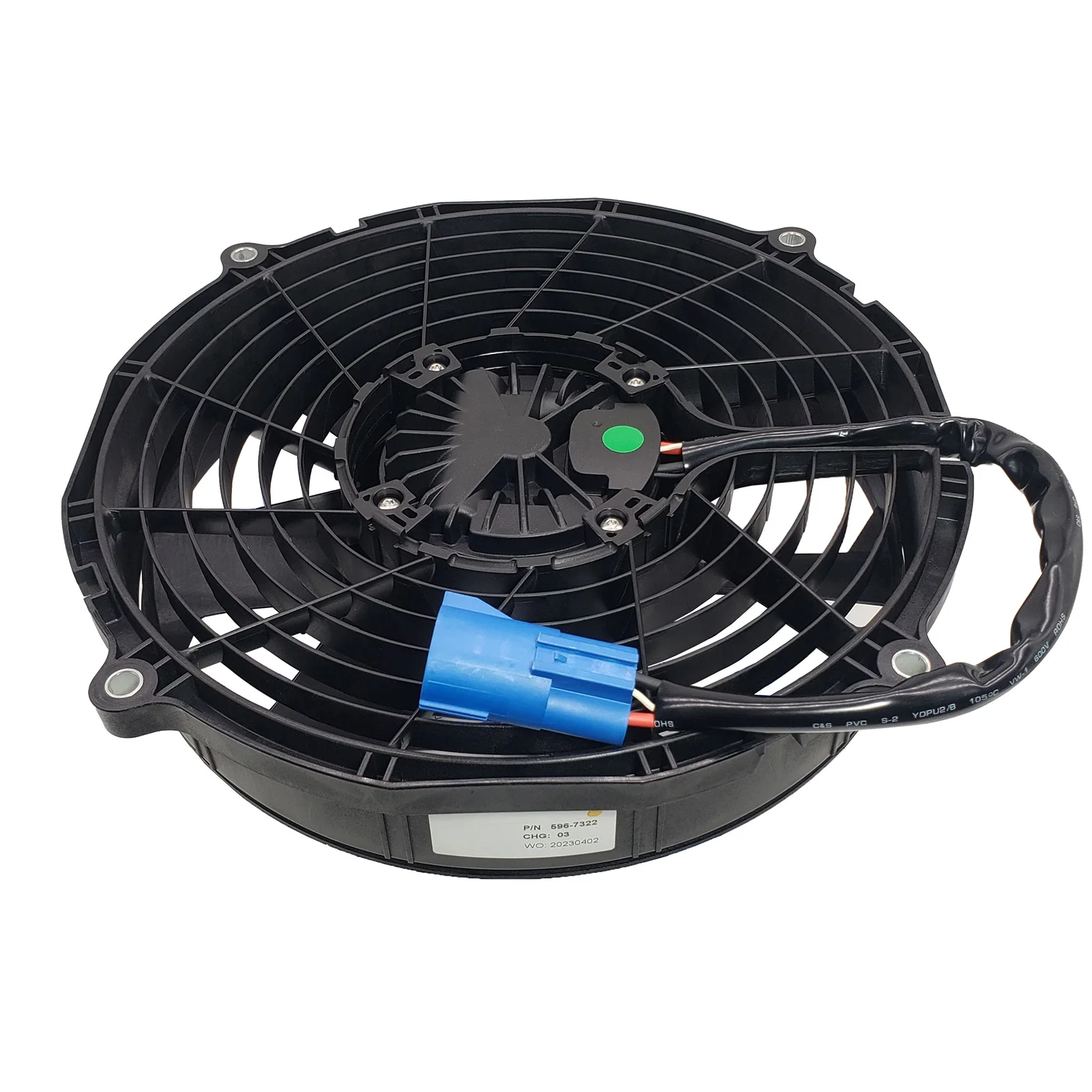 7 Blade shaft suction fan 596-7322 Compatible for Caterpillar CAT MH3022 MH3024 Material Handler