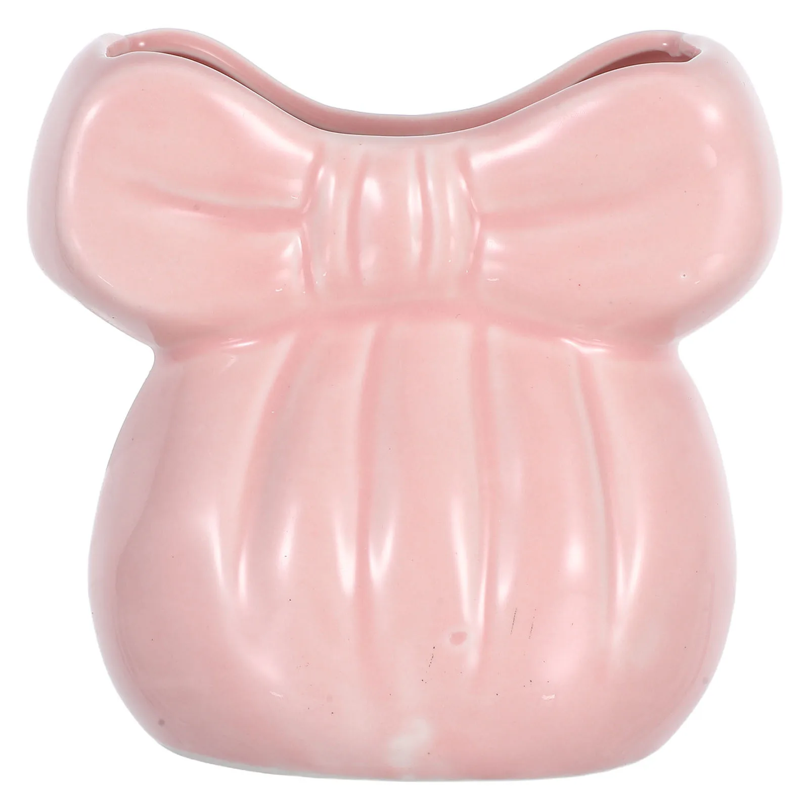 

Bow Shaped Ceramic Flower Vase Elegant Porcelain Floral Holder for Dried Flowers Living Room Bedroom Office Decoration