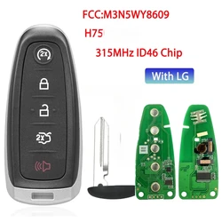 Llave BB para Ford Explorer Edge 2011 2012 2013 2014 2015 315MHz ID46 Chip FCC ID:M3N5WY8609 H75/HU101 5 botones remoto