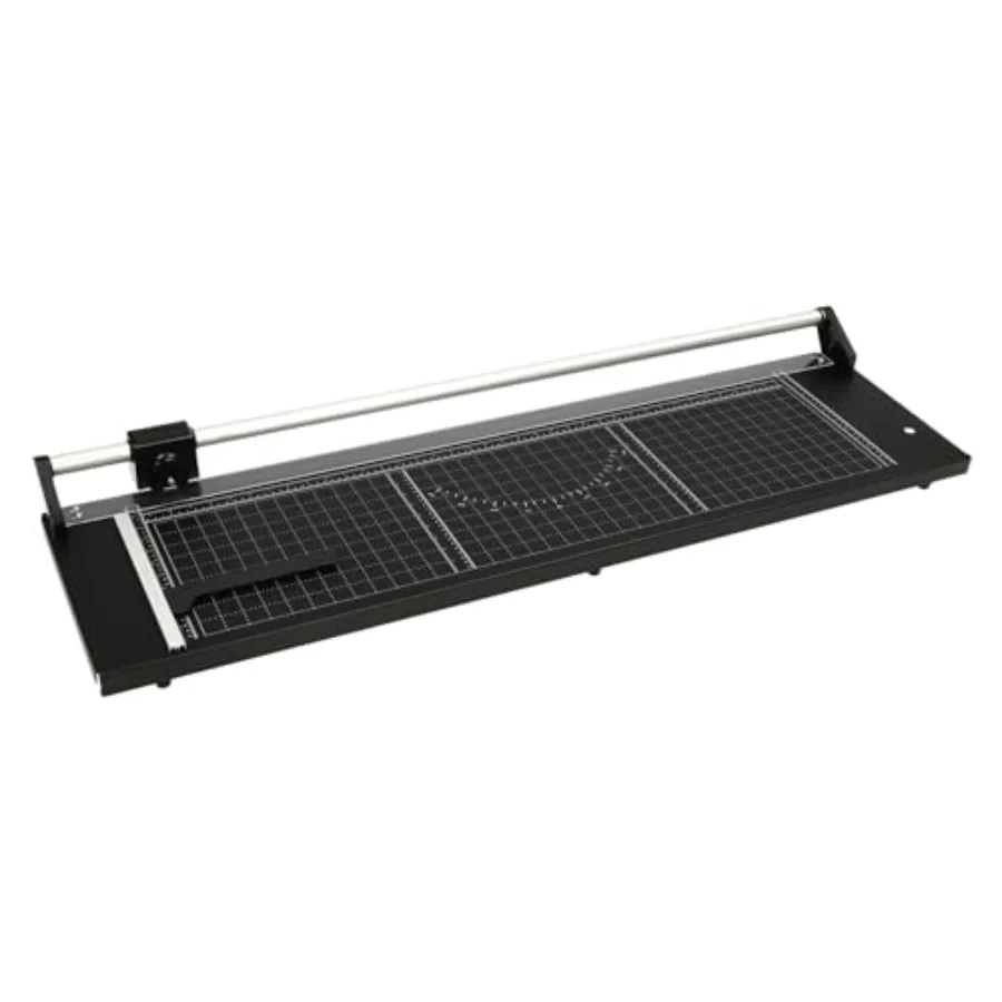 

36Inch Paper Cutter Slider Precision Rotary Trimmer Rotary Paper Cutter Trimmer with Positioning Ruler and 3X Blades Tabletop P