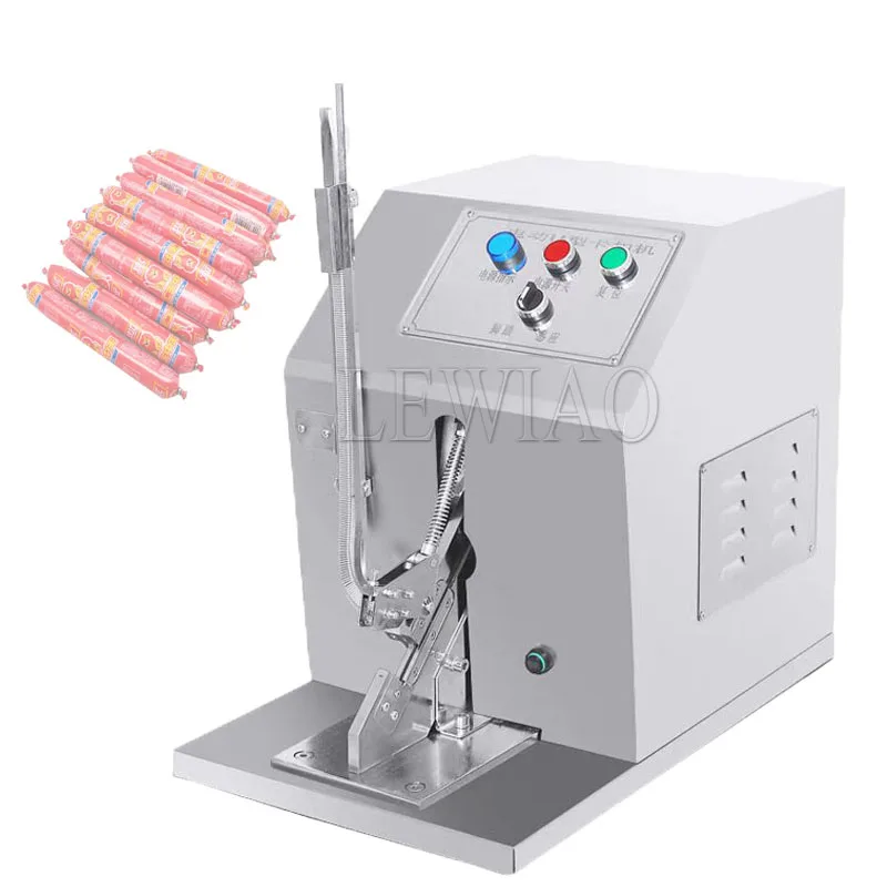 Food Sealers Packing Sealing Machine Automatic Induction Sausage Clipper Machine U-Shaped Sausage Edible Mushroom Bag Tie