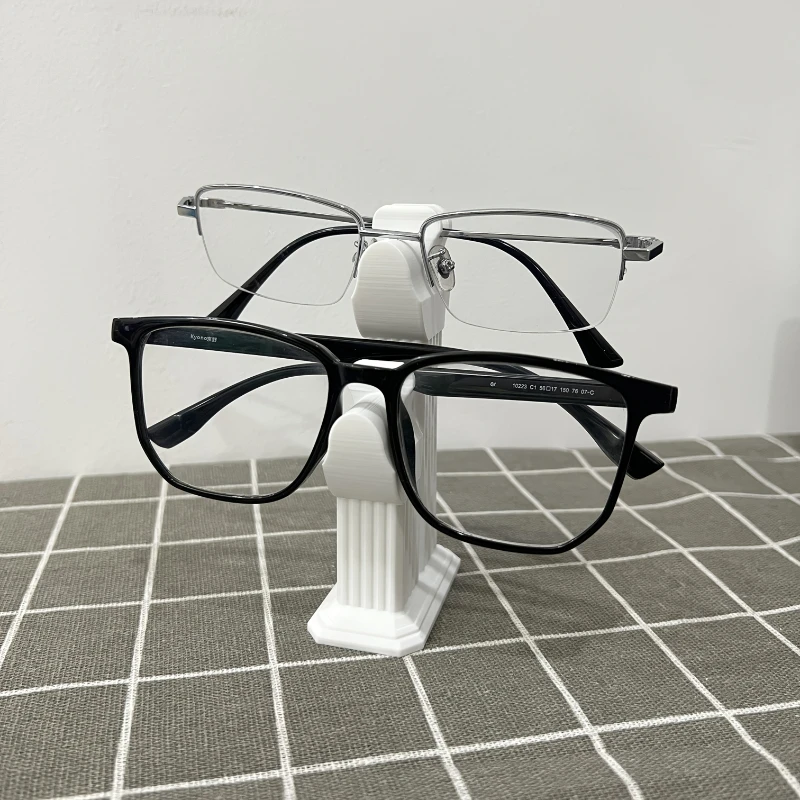 Streamlined Plastic Spectacle Frames With A Textured Finish Scratch-Resistant 3D Desktop Storage Box Ideal For Offices Bedrooms