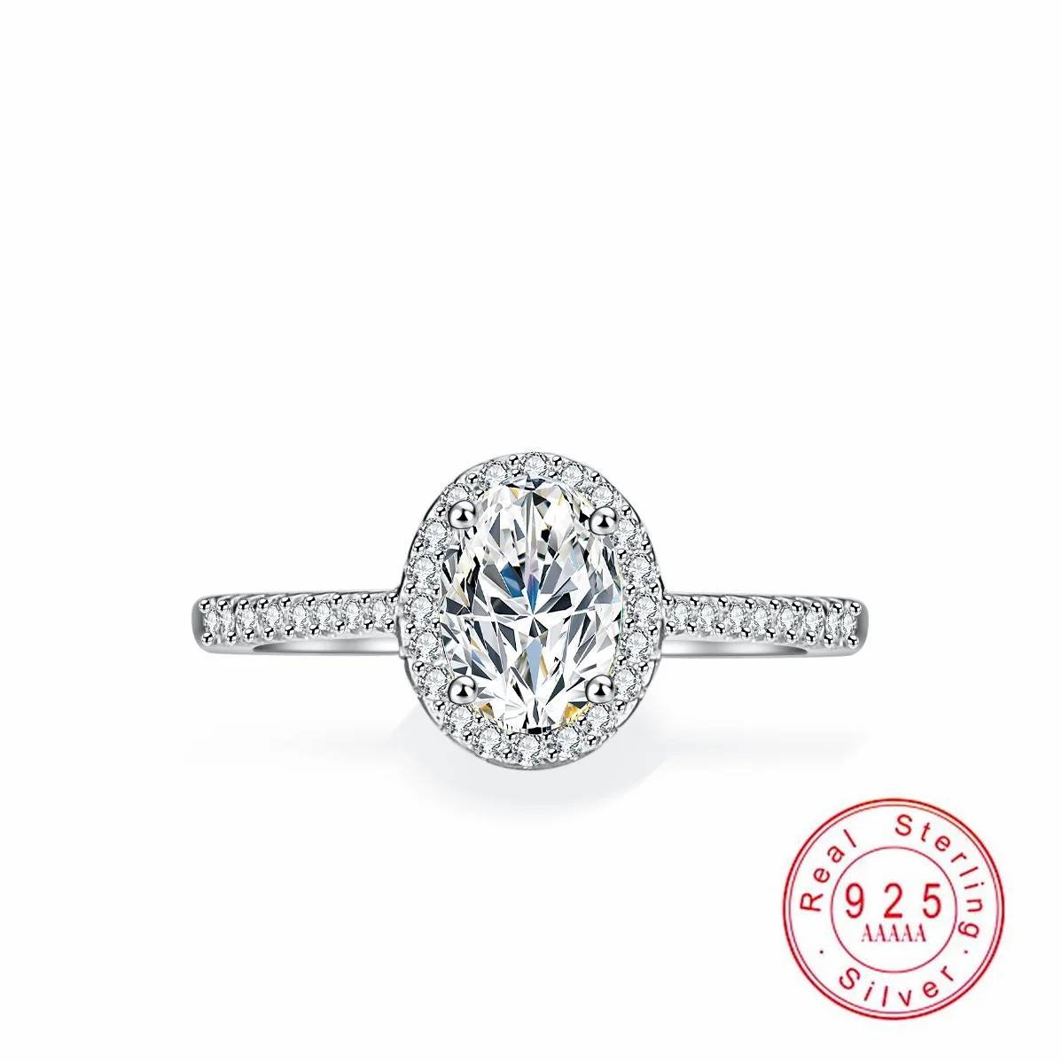 

Кольца с муассанитом огранки 1 карат, серебро S925 для женщин, геометрические овальные обручальные кольца, подарки, ювелирные изделия