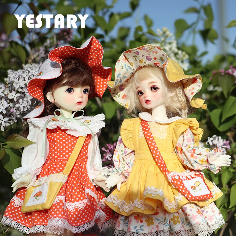 YESTARY BJD Doll Clothes DIY Material Pack Dolls Accessories Clothing 1/6 Peach Costume Dress Dolls Clothes DIY Toys Girls Gifts