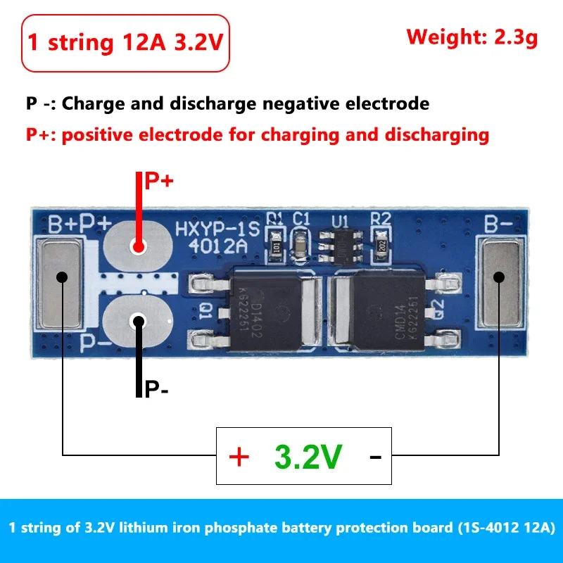 18650 4.2V Lithium Battery Protection Board BMS 1S 12A 16A 24A 3.7V LiFePO4 Charging Voltage/Short Circuit/Overcharge Prevention