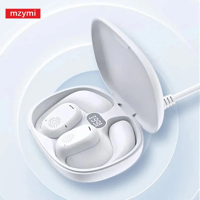 Mzymi Soundgear Sense Fones de ouvido sem fio Bluetooth5.3 Fone de ouvido Hifi Som estéreo sobre a orelha Condução óssea para XIAOMI