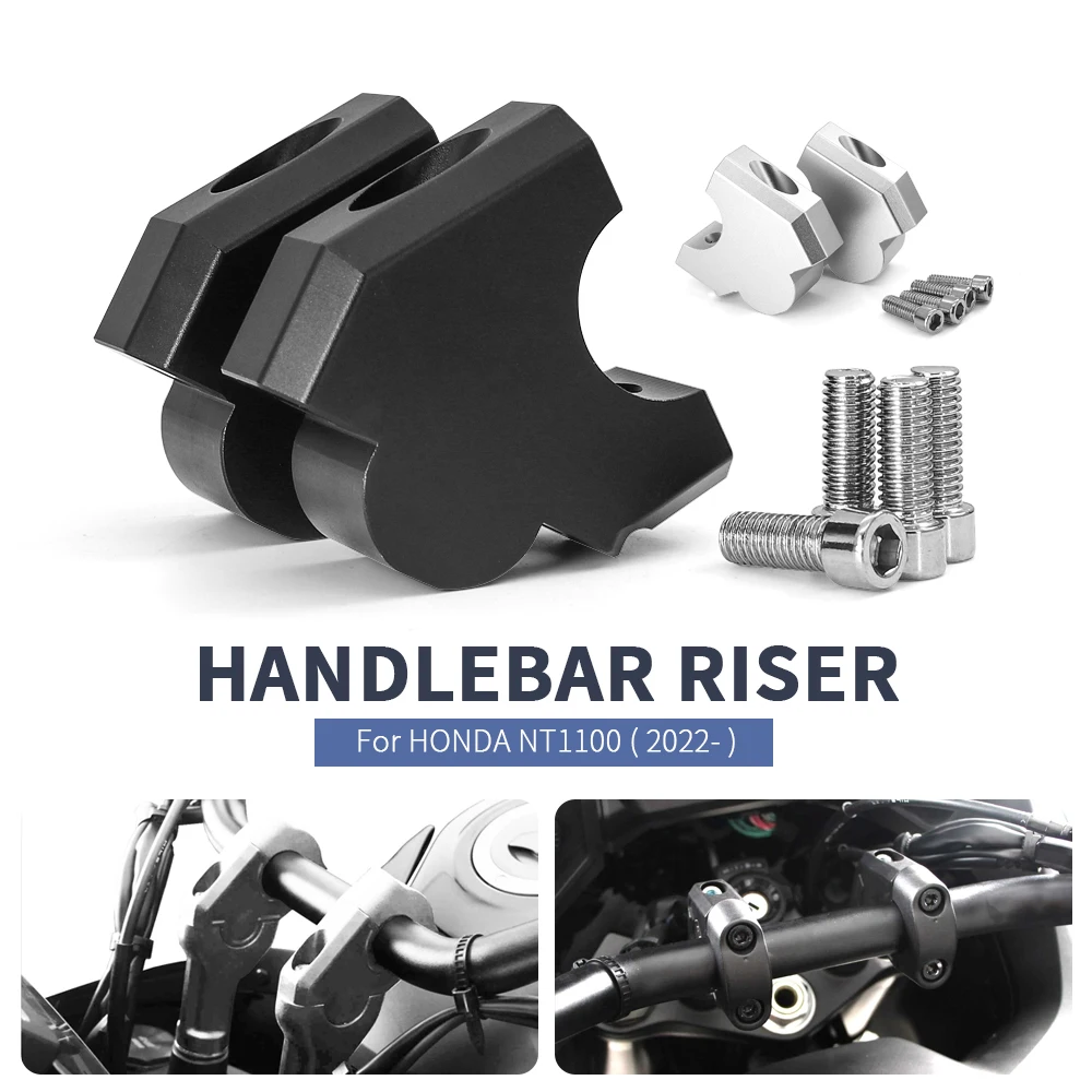 

Motorcycle Handle Bar Riser Clamp Extend Handlebar Adapter Mount For HONDA NT1100 NT 1100 2022 2023 -