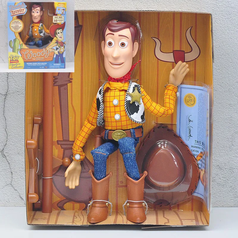 

Disney Toy Story 4 Talking Woody Action Figures Anime Decoration Collection Figurine Collectible Toy