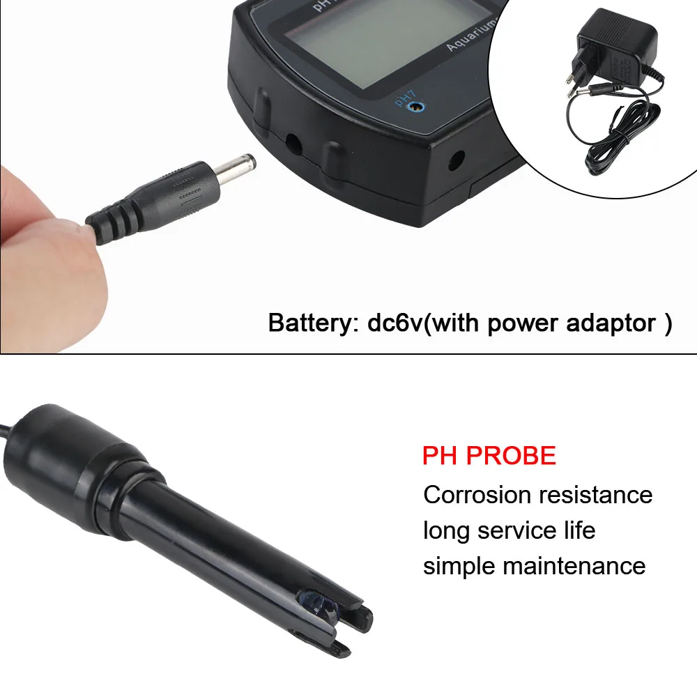 PH Meter Online pH monitor Acidometer for Aquarium Multi-parameter Water Quality Monitor Professional Accurate EU plug