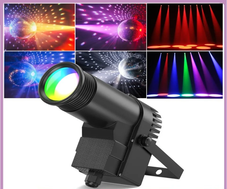 LEDRGB full color spotlight remote control rain light bar beam of light spotlight glass ball mirror ball reflector stage light